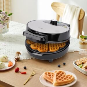 waflera forma de corazon